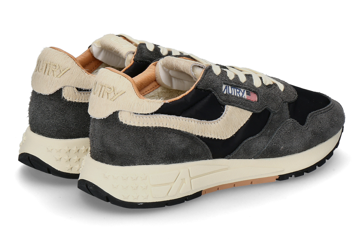 Autry Herren- Sneaker REELWIND SUEDE NYLON PONY UP04- dunkelgrau_132900309_2