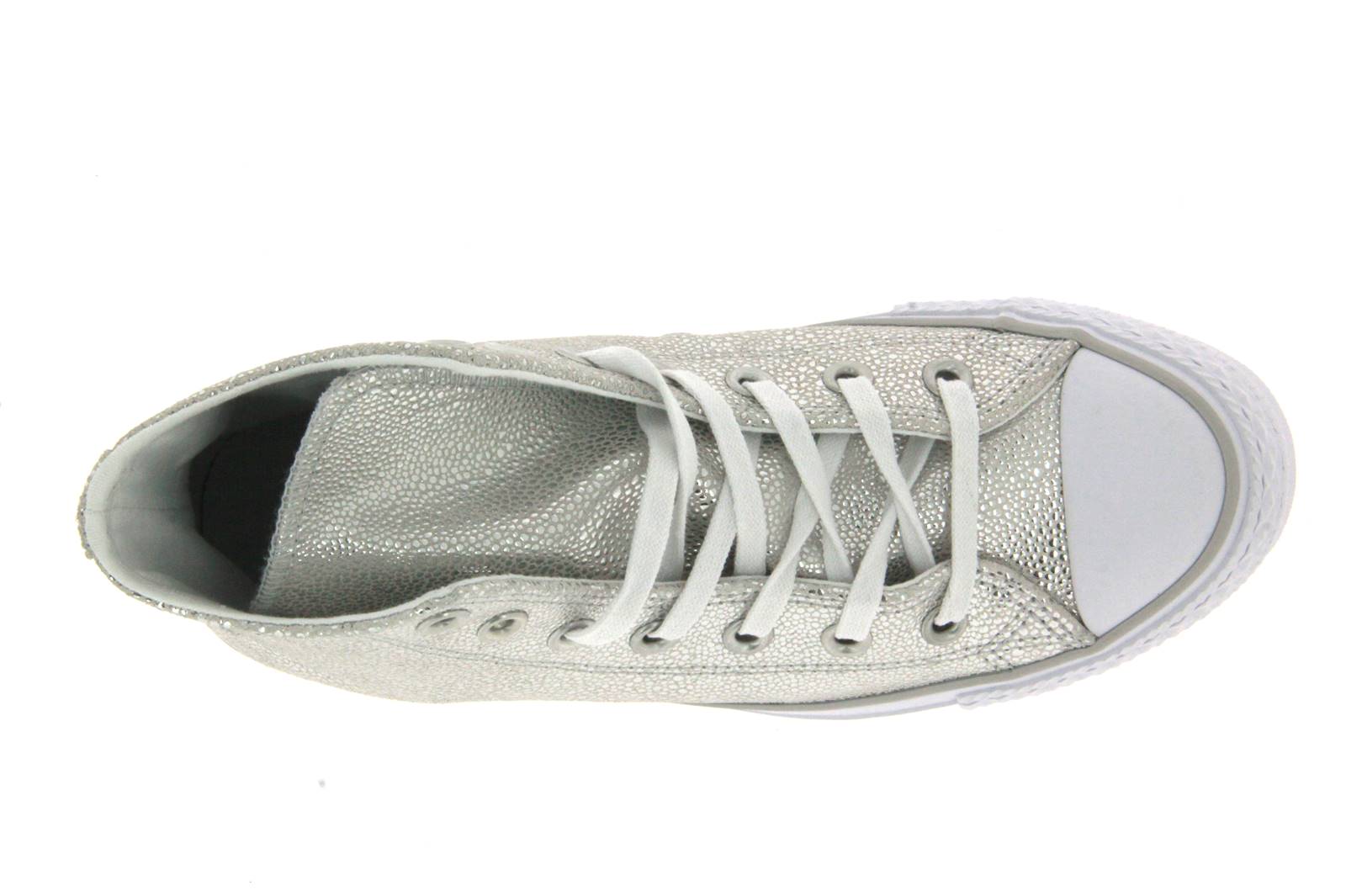 Converse ALL STAR CHUCK TAYLOR CTAS STRINGRAY METALLIC HI PURE SILVER (36½)