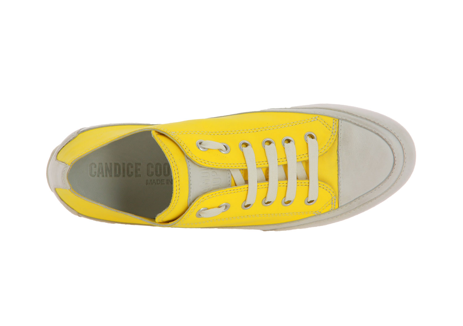 Candice Cooper Sneaker ROCK TAMPONATO GIALLO PANNA (40)