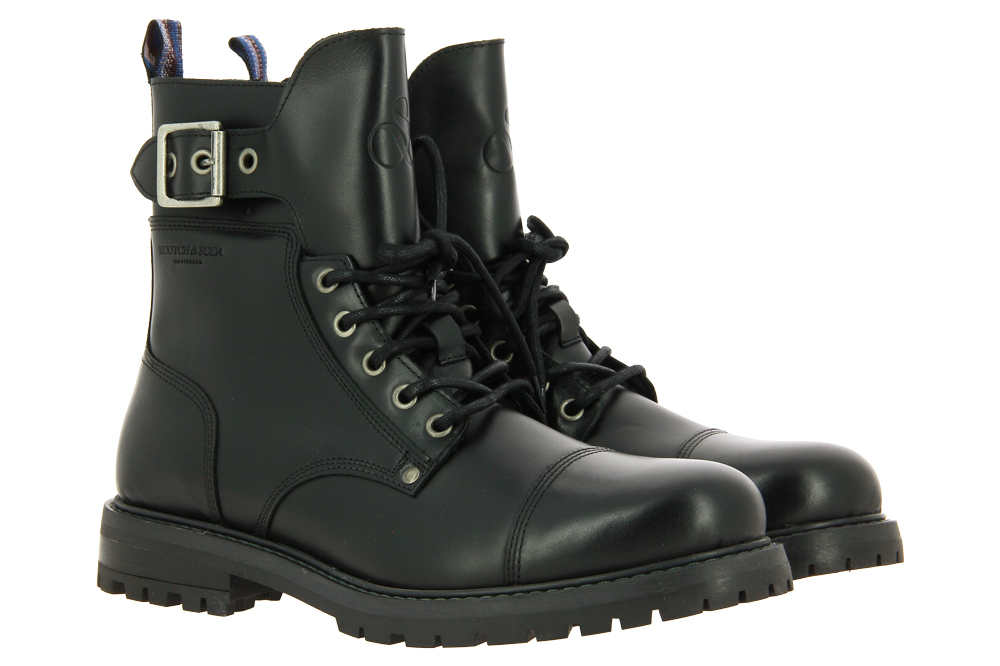 Scotch & Soda Stiefelette TRAKTOR LEATHER BLACK