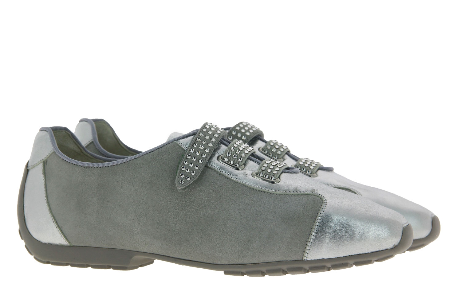 Mania Sneaker ARGENTO CAMOSCIO CRYSTAL (38)