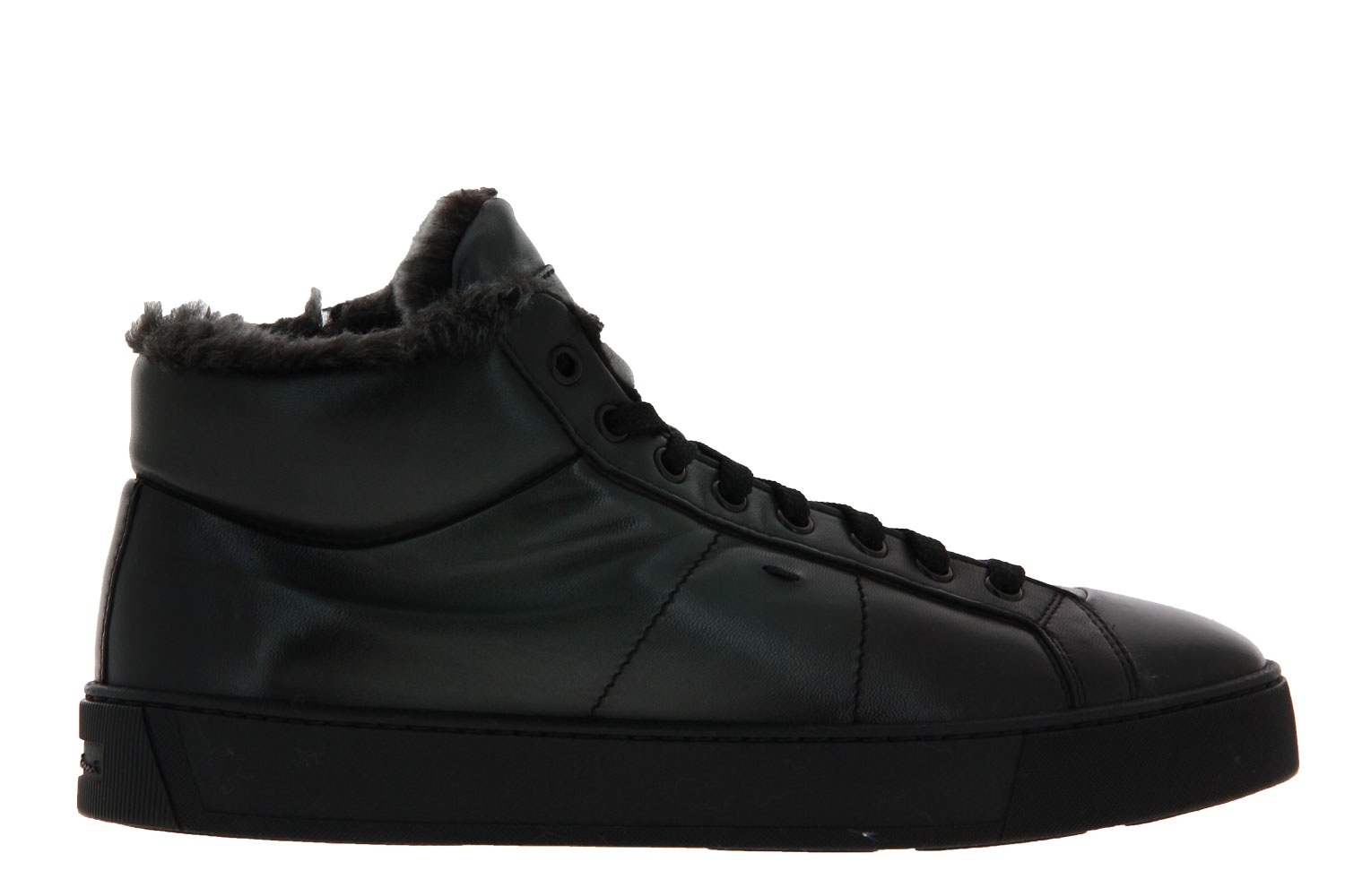 Santoni Sneaker gefüttert LEATHER ANTRACITE (42)