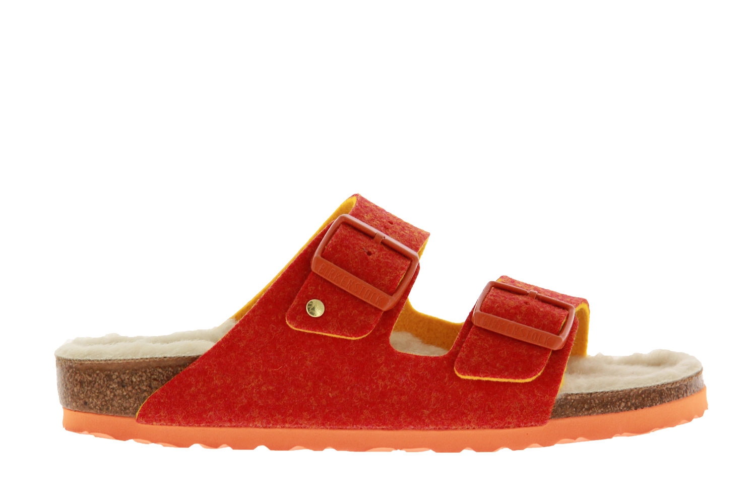 Birkenstock Pantolette ARIZONA SCHMAL DOUBLEFACE ORANGE (39)