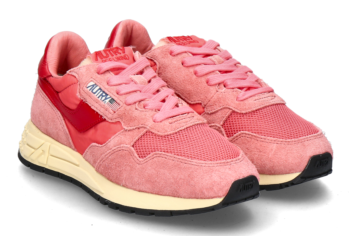 Autry Damen-Sneaker REELWIND SUEDE NYLON UT16- porcelain rose/rubi