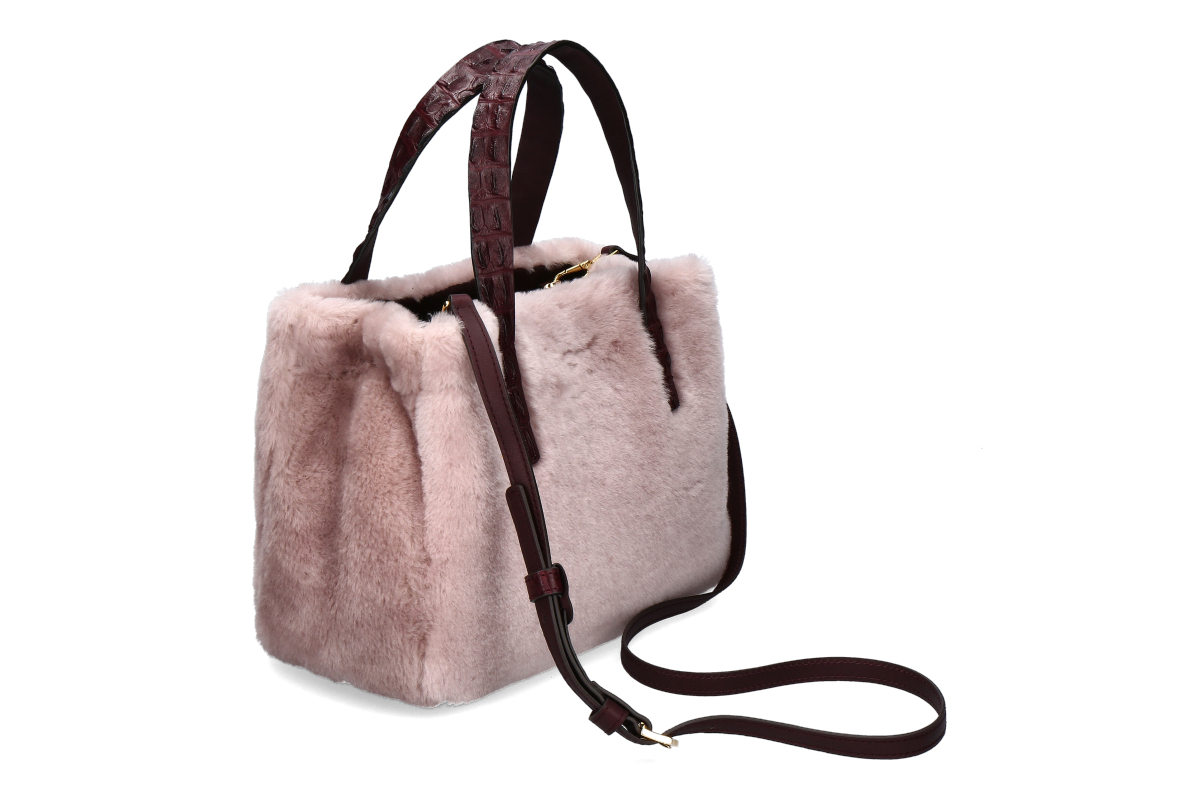 Biagini Handtasche CAMELIA MEDIUM - furry rosa wine / rosé