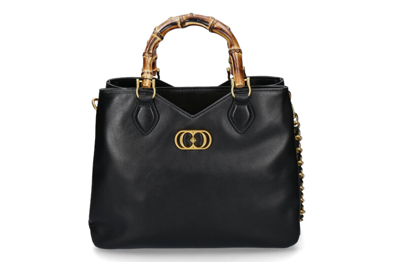 La Carrie Henkeltasche TRANSITION BELLOWS LEATHER SUEDE BLACK