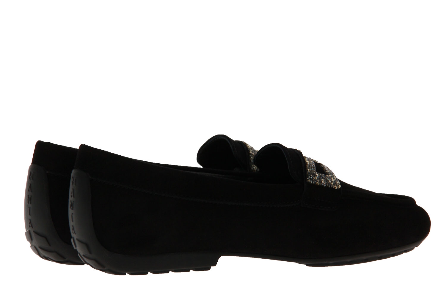 Mania Slipper CAMOSCIO NERO SWAROVSKI (37½)