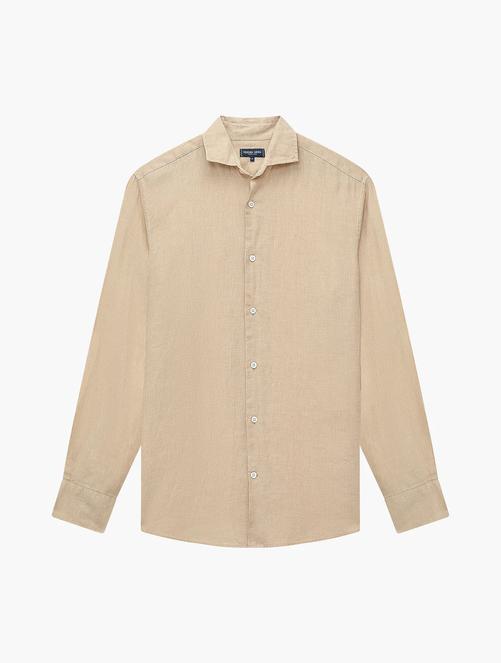 Frescobol Carioca Herren- Hemd ANTONIO LINEN- sand dune