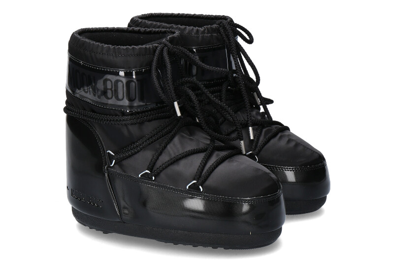 Moon Boot CLASSIC LOW GLANCE BLACK