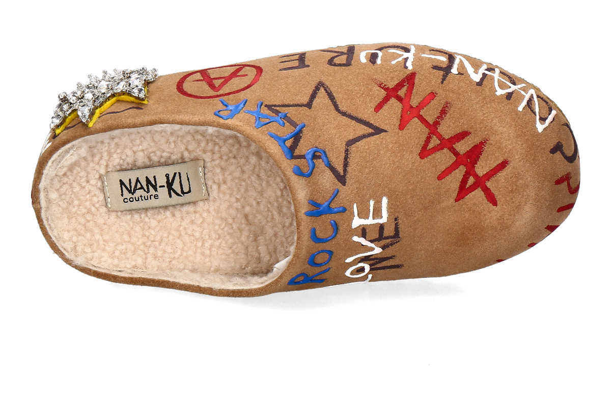 Nan-Ku Couture Pantolette gefüttert EFS08 - camel_232300104_5 Nan-Ku Couture Pantolette gefüttert EFS08 - camel_232300104_5
