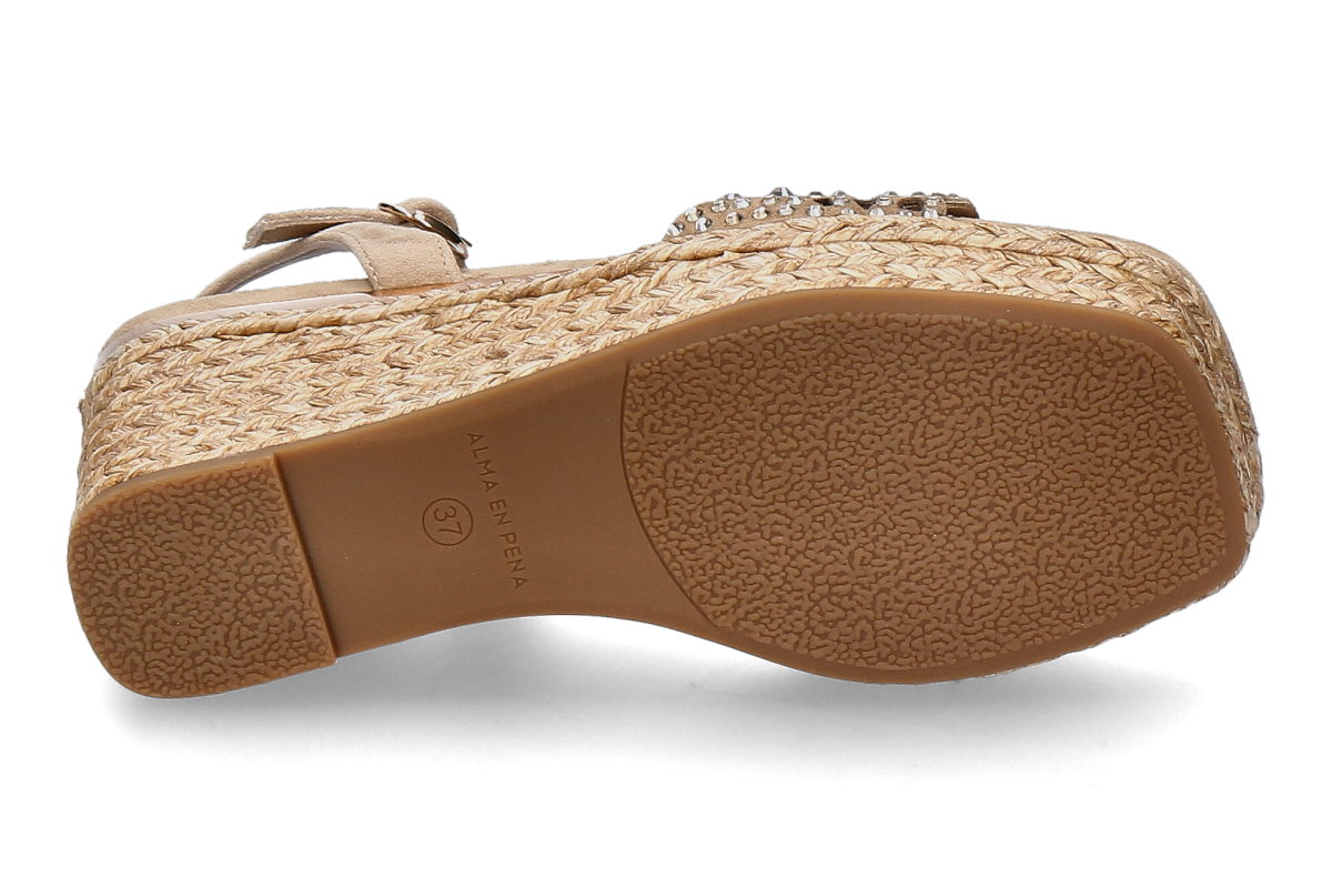Alma en pena Keilsandale SUEDE- sand_282400053_5