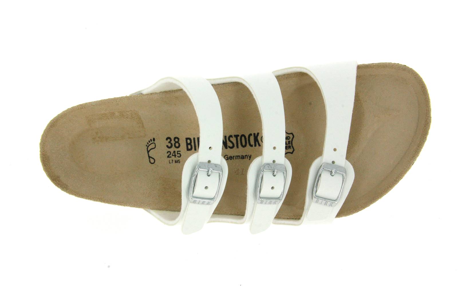Birkenstock Pantolette FLORIDA NORMAL BIRKO FLOR WEIß (37 ) Birkenstock Pantolette FLORIDA NORMAL BIRKO FLOR WEIß (37 )