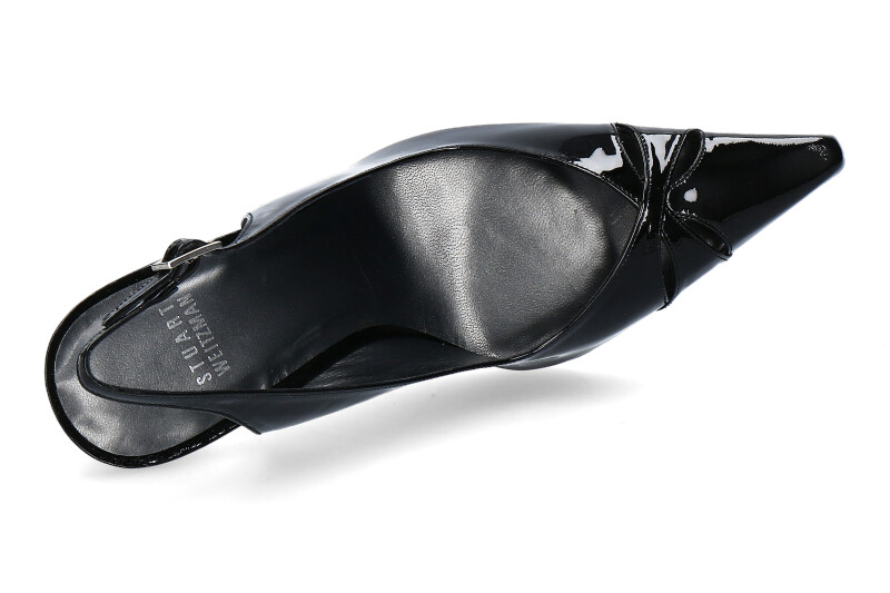 Stuart Weitzman Sandale REVEALING BLACK SOFT PATENT (36½)