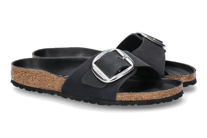 Birkenstock Pantolette SCHMAL MADRID BIG BUCKLE BLACK (40)