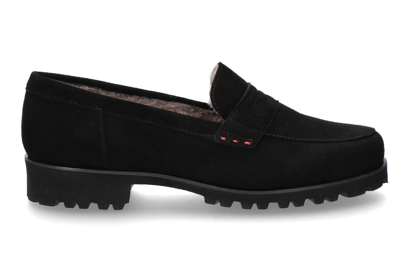 Pas de rouge by Gritti Slipper gefüttert MARTA CAMOSCIO NERO (43)