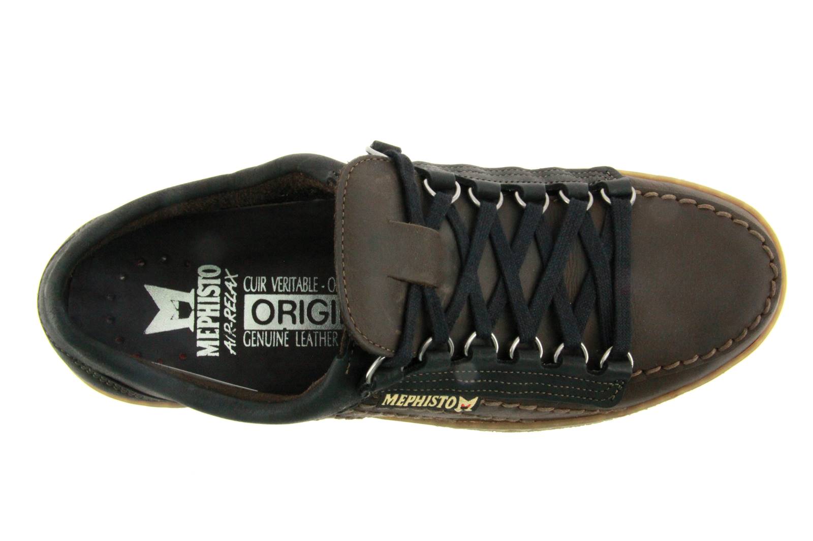 Mephisto Schnürschuh RAINBOW RAINBUCK DARK BROWN (47½)