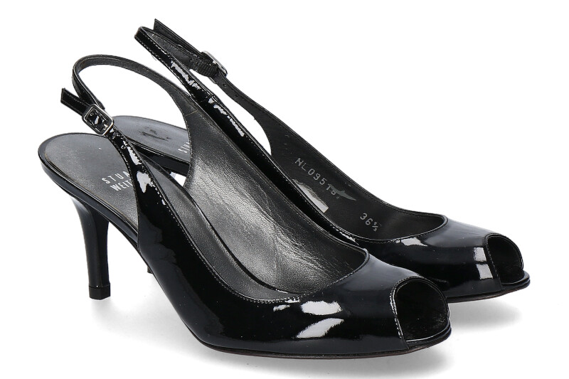 Stuart Weitzman Sandale SLINKY BLACK PATENT (39)