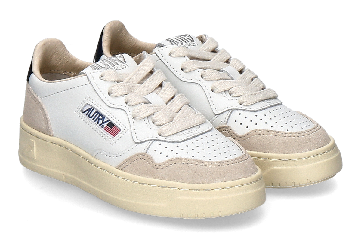 Autry Kinder- Sneaker MEDALIST LOW FS06- beige/ weiß/ blau