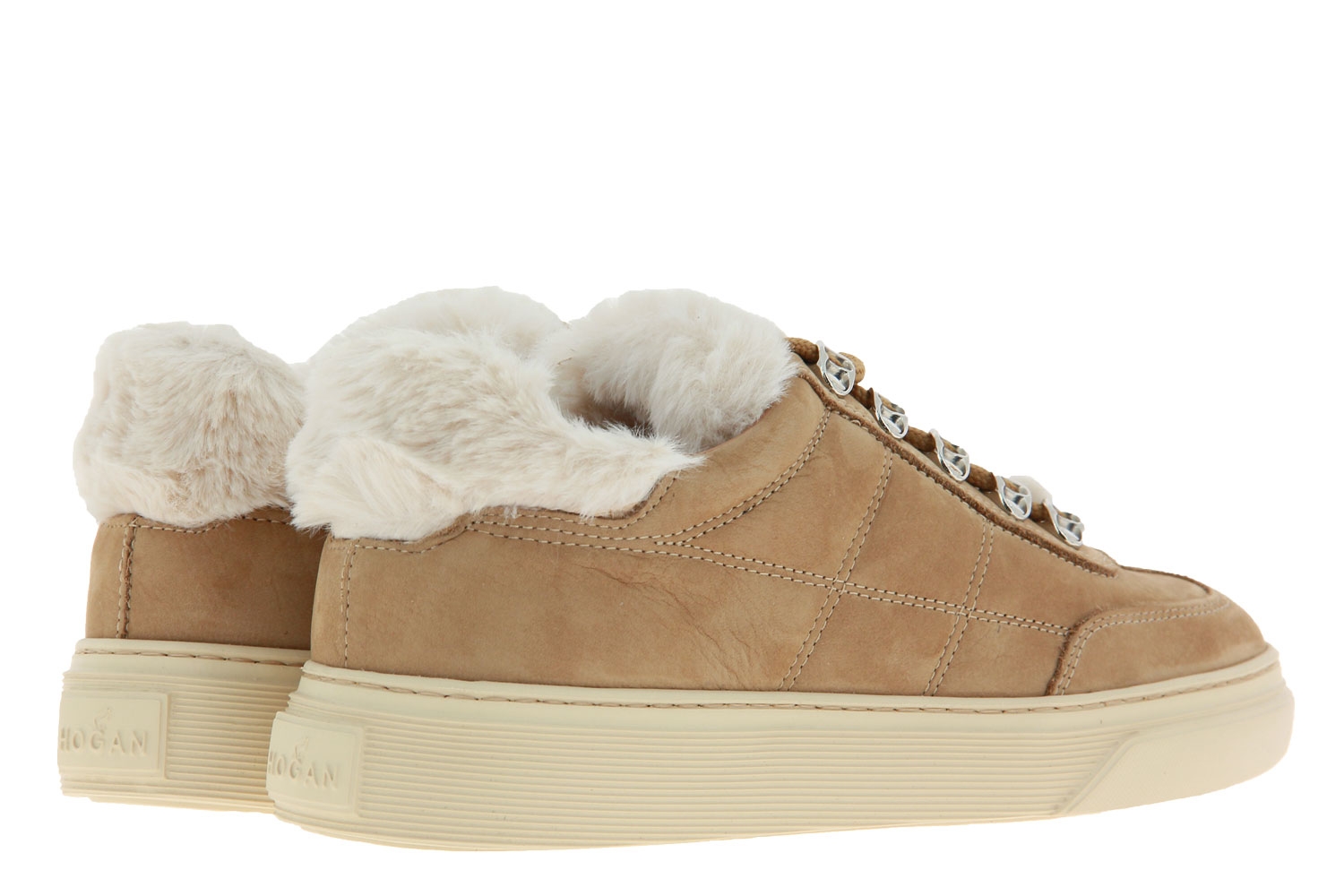 Hogan Sneaker ALLACCIATO BASSO H STITCHING HELLBRAUN (38)