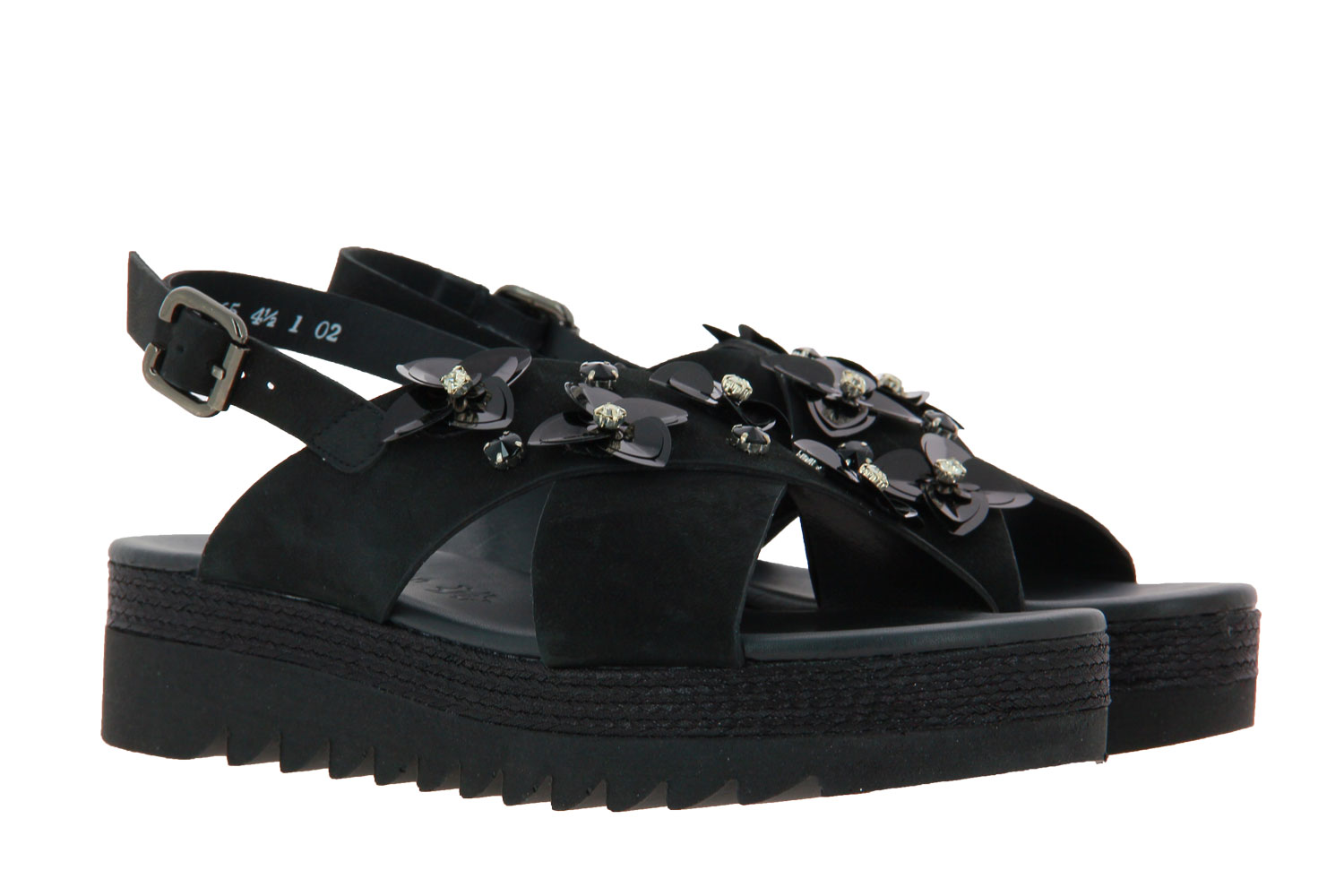 Paul Green Sandale SOFTNUBUK SCHWARZ (37 )
