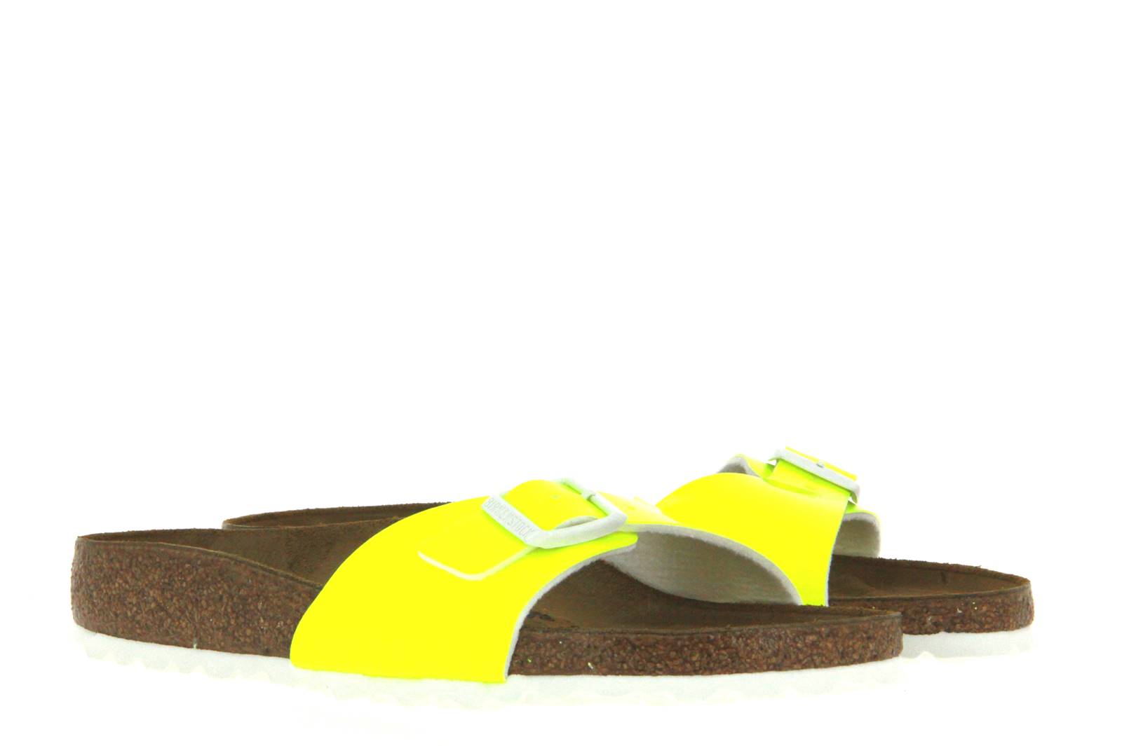 Birkenstock Pantolette MADRID SCHMAL PATENT NEON YELLOW (36)