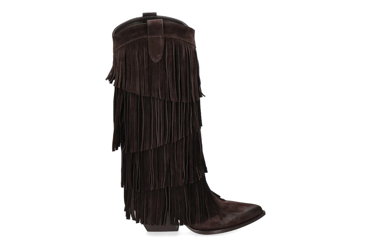Elena Iachi Cowboy Damen Stiefel STRATEGIA - Velour Ebano/ dunkelbraun Elena Iachi Cowboy Damen Stiefel STRATEGIA - Velour Ebano/ dunkelbraun
