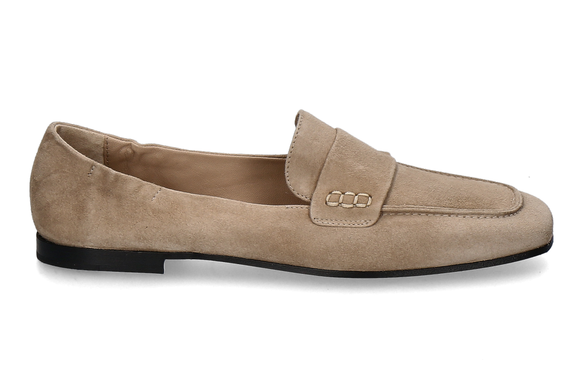 Pomme d' Or Loafer ANGIE REVERSE- soft mocha/ beige