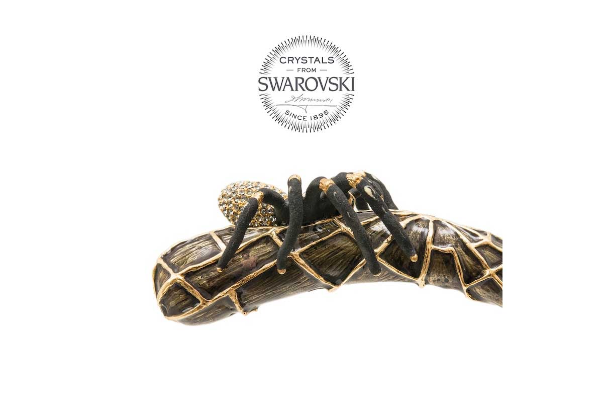 Pasotti Schuhanzieher SPIDER GOLD SWAROVSKI