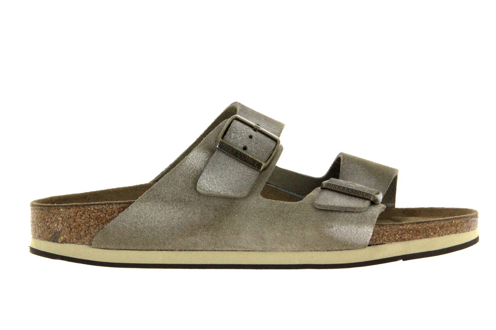 Birkenstock Pantolette ARIZONA SCHMAL VELOURSLEDER TAUPE (41)