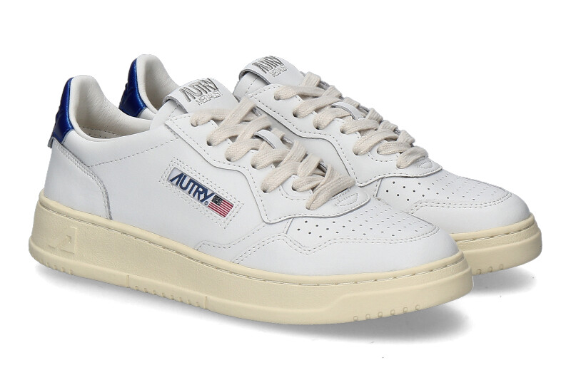 Autry Damen-Sneaker MEDALIST LEATHER LL63- white/laminated blue