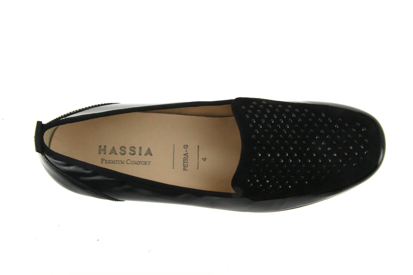 Hassia Slipper PETRA ANILLACK LEATHER BLACK (41)