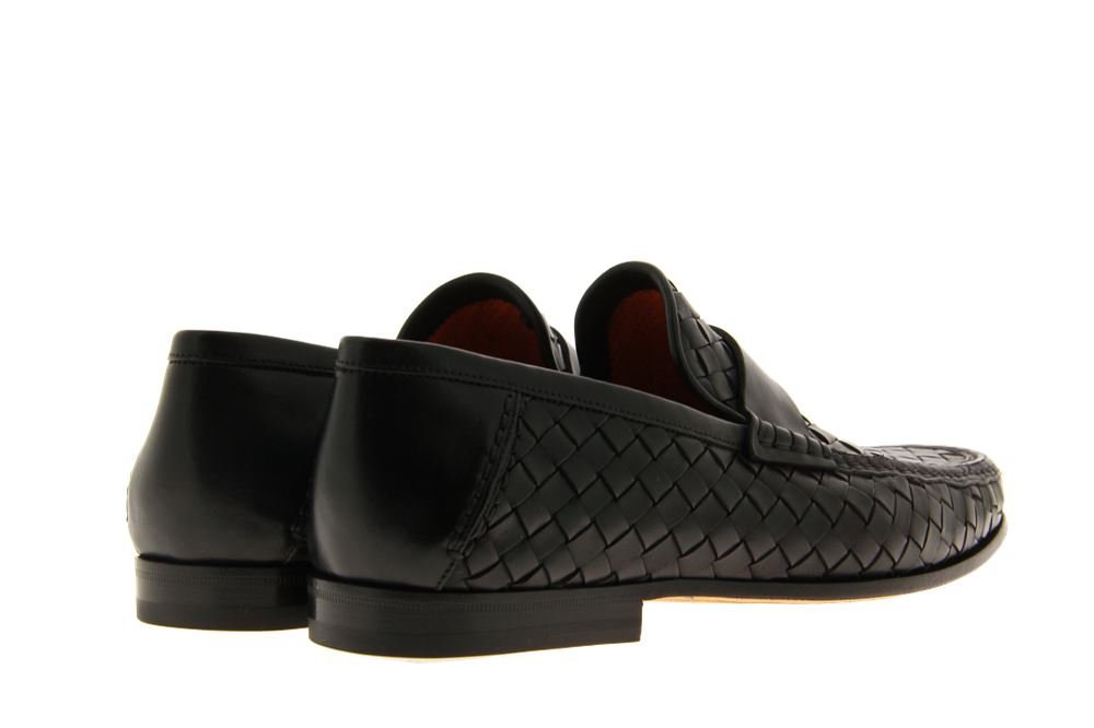 Santoni Slipper LEATHER BLACK (42½)