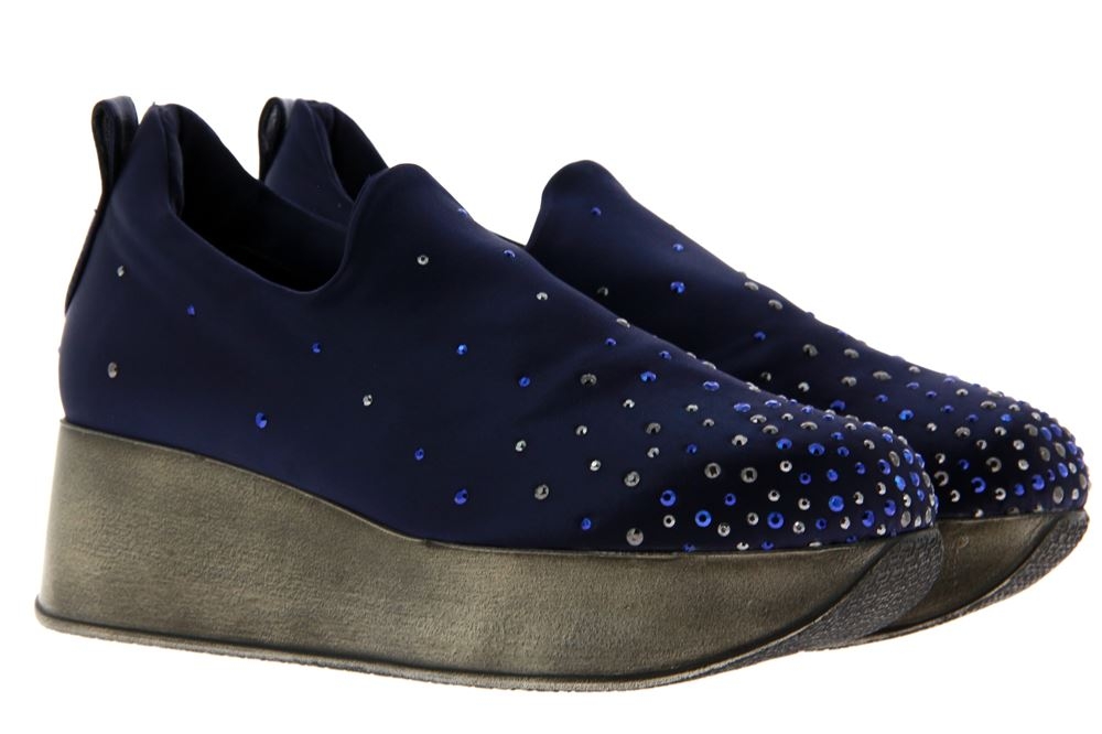 Fernando Pensato Plateau-Slipper STRETCH LAM BLUE (38½)