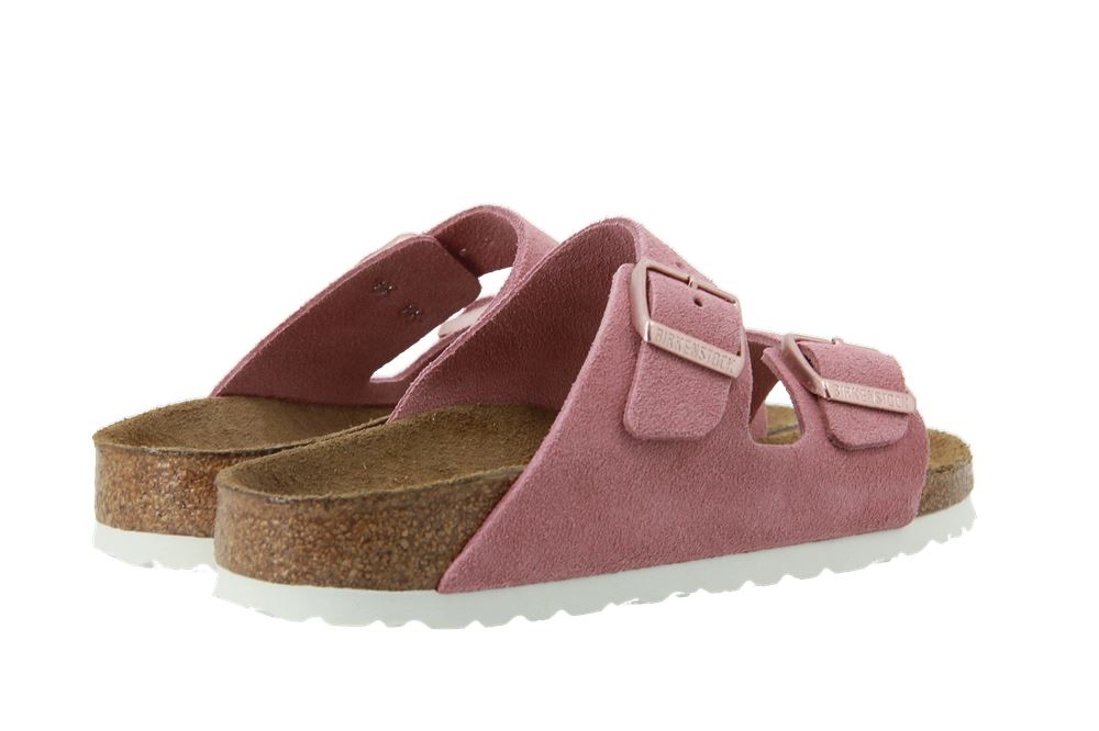 Birkenstock Pantolette ARIZONA SCHMAL VELOURSLEDER ROSE (36)