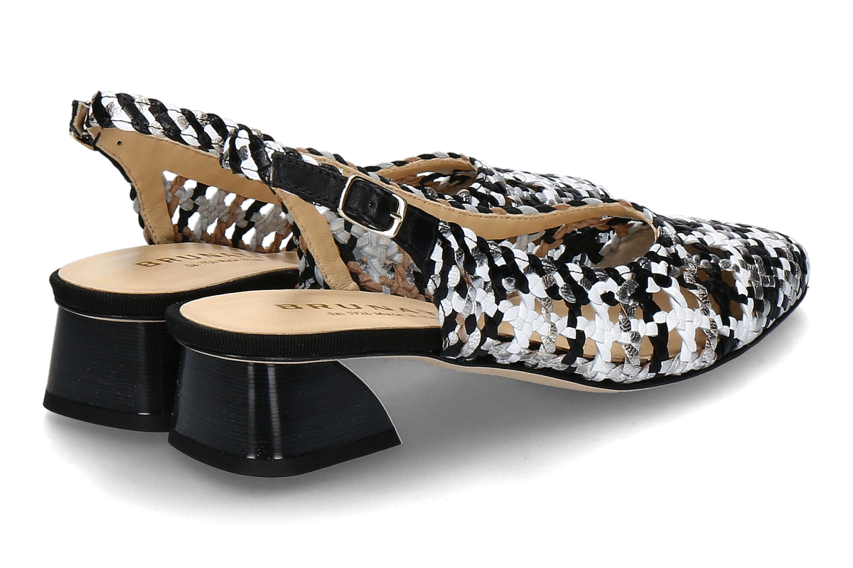 Brunate Slingpumps WOVEN OPTICAL- nero_222000254_2