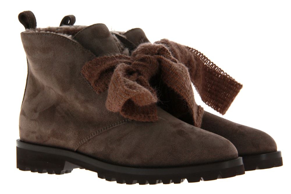 Unützer Schnürstiefelette gefüttert VELOURS TAUPE (36)
