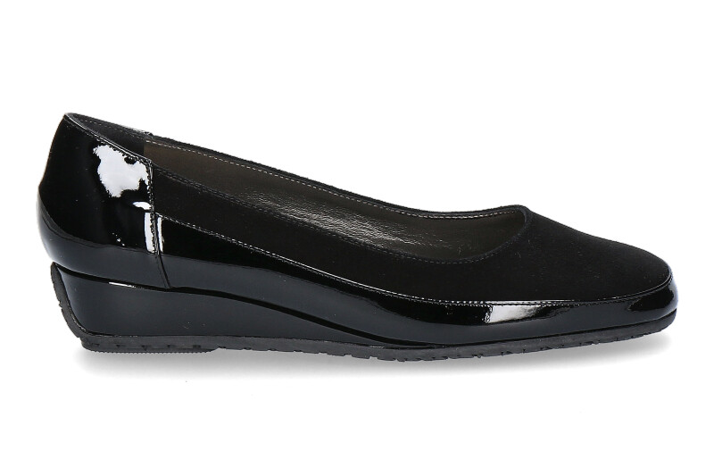 Bagnoli Slipper VERNICE NERO CAMOSCIO NERO (35)