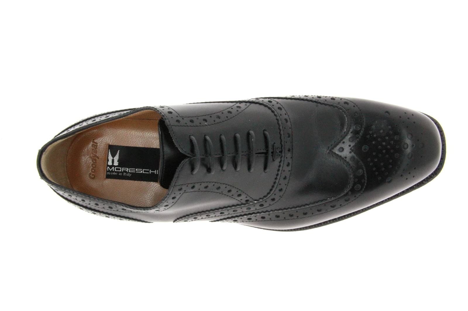 Moreschi Schnürer OXFORD VITELLO NERO (38½)