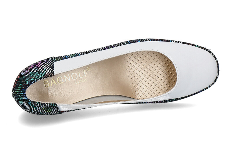 Bagnoli Slipper NAPPA BIANCO VELOUR MULTI NERO (41½)