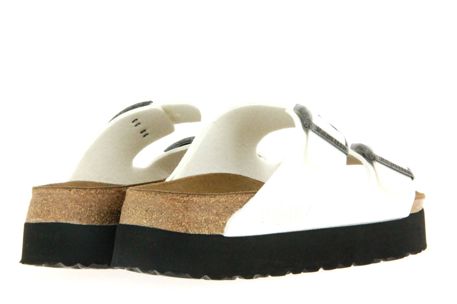 Papillio by Birkenstock Pantolette ARIZONA SCHMAL BIRKO FLOR PATENT WHITE (40)