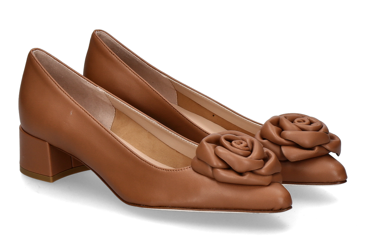 Status Pumps FLOWER- impero bronze/ mittelbraun