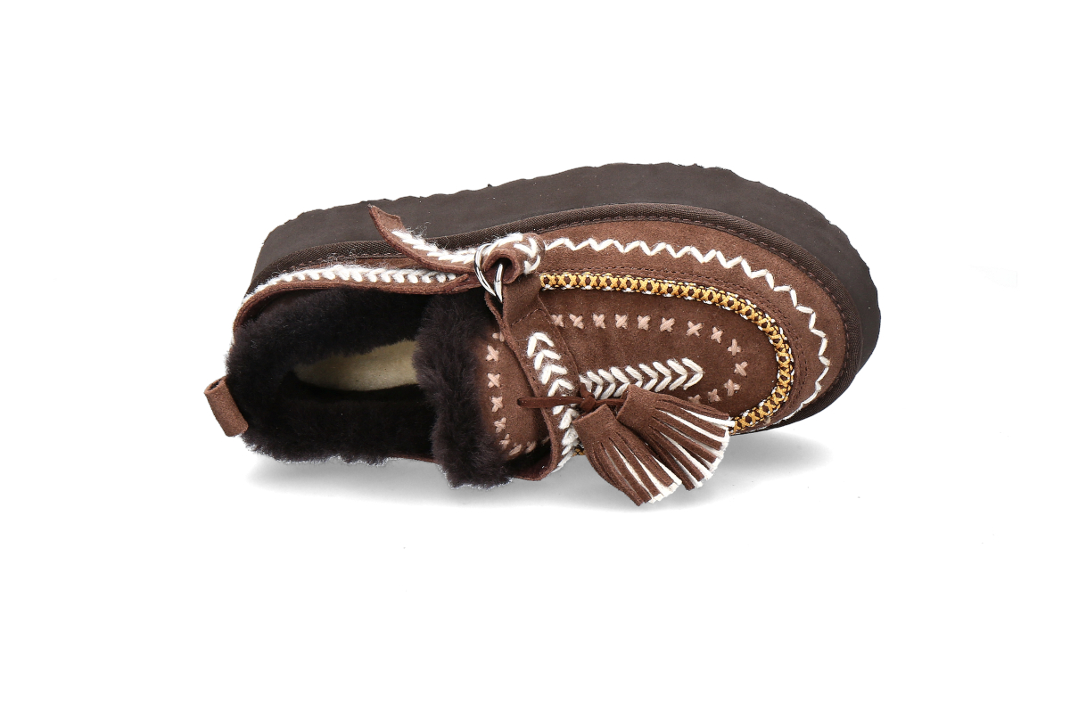 Nan-Ku Couture Bootie gefüttert DFH13 - coffee_262300047_5 Nan-Ku Couture Bootie gefüttert DFH13 - coffee_262300047_5