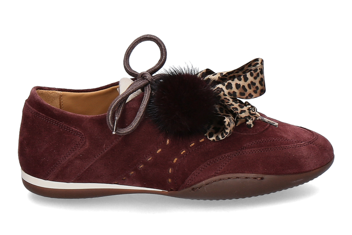 méliné Sneaker BERLINO VELOURS- bordo/ rot