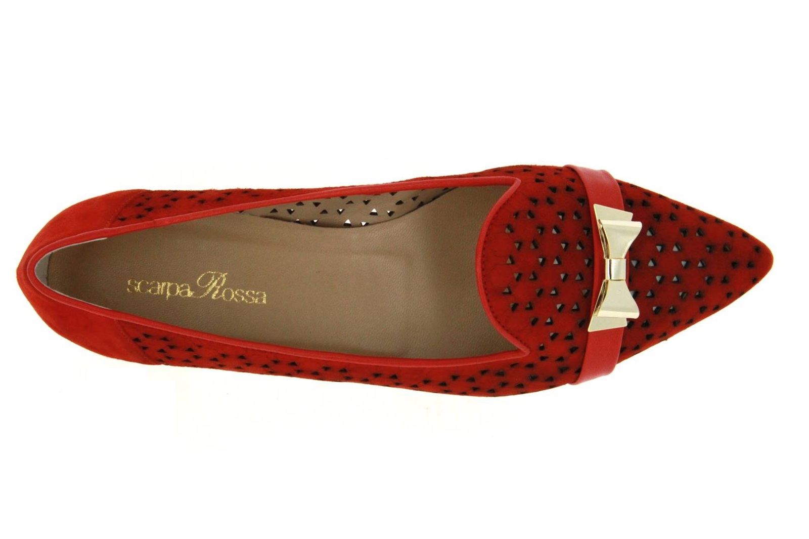 ScarpaRossa Slipper CAMOSCIO 1214 ROSSO NAPPA ROSSO (41)