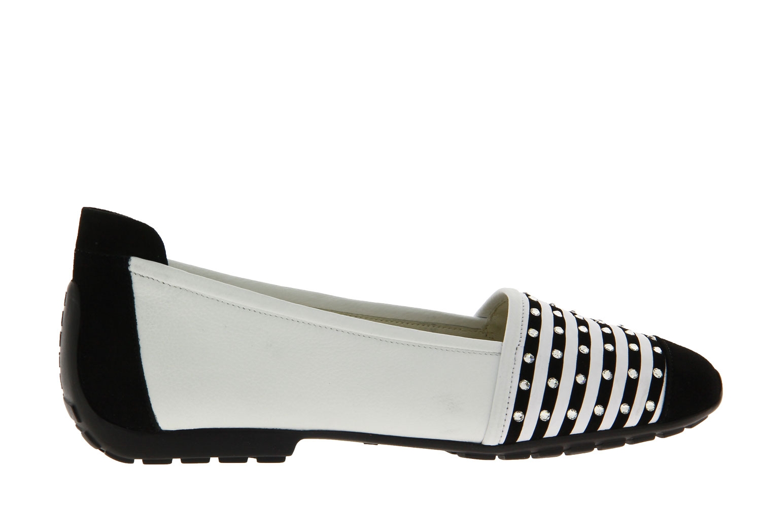 Mania Slipper CAMOSCIO NERO LAS VEGAS BIANCO (37 )