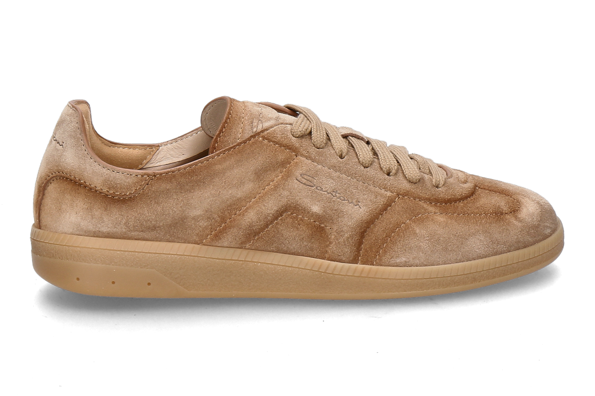 Santoni Damen- Sneaker OLY CUBE VELOURS- braun/ mittelbraun