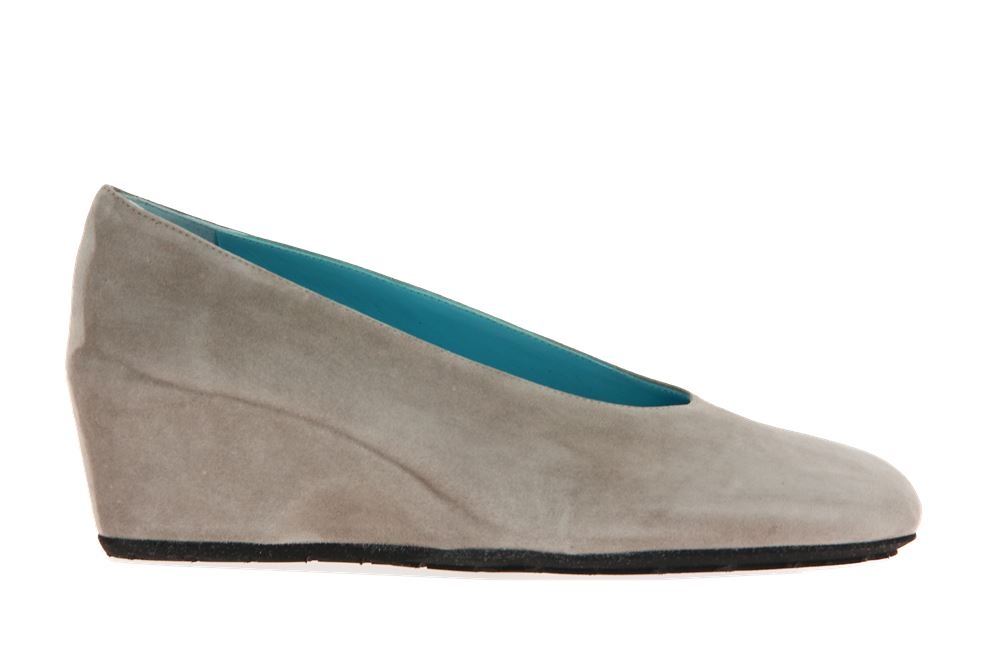 Thierry Rabotin Keilslipper DACIO CAMOSCIO GREY BEIGE (41)