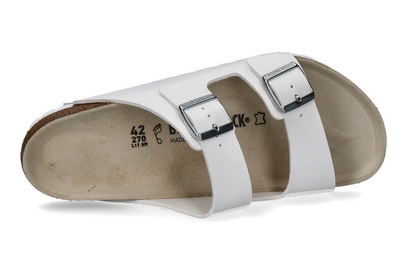 Birkenstock Pantolette ARIZONA NORMAL BIRKO-FLOR WEISS (42)