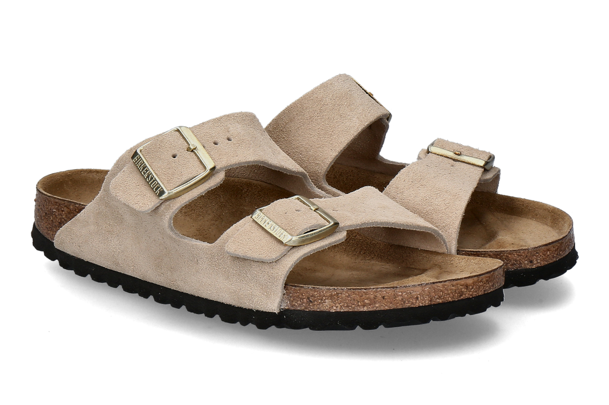 Birkenstock Damen- Pantolette ARIZONA BS- sandcastle/ beige