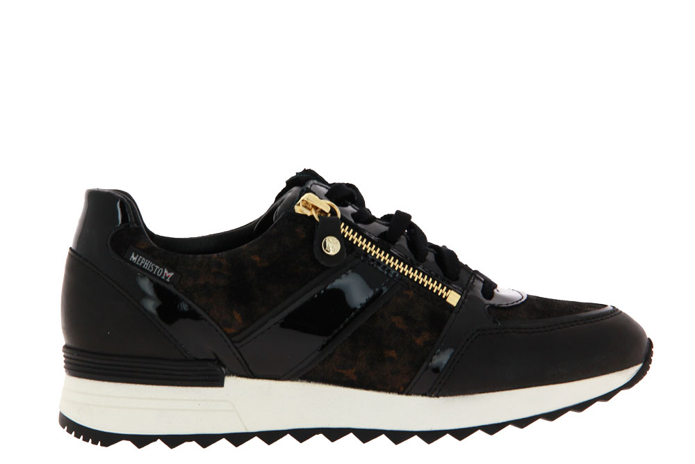 Mephisto Sneaker TOSCANA BLACK SILK PANTER VERNISCALF (40½)